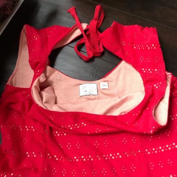 Anthropologie Postmark red open-back midi dress - Picture 5 of 11